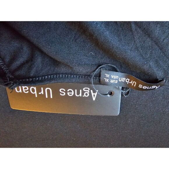 Agnes Urban Black Loose V Neck Puff Long Sleeve Sz XL - Picture 5 of 7